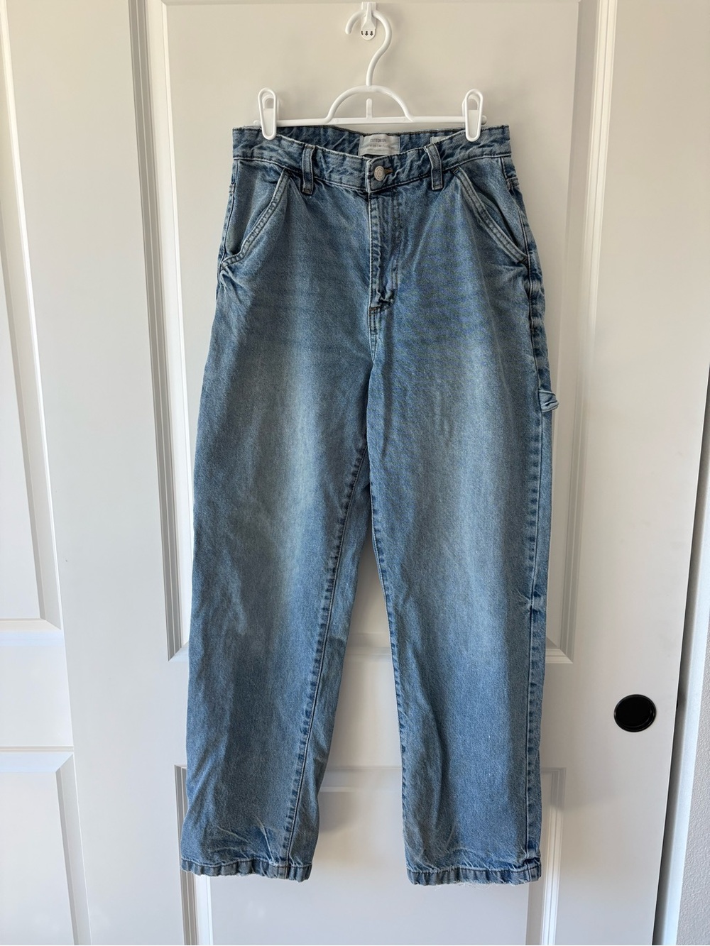 Cotton On Light Wash Boyfriend Carpenter Jeans